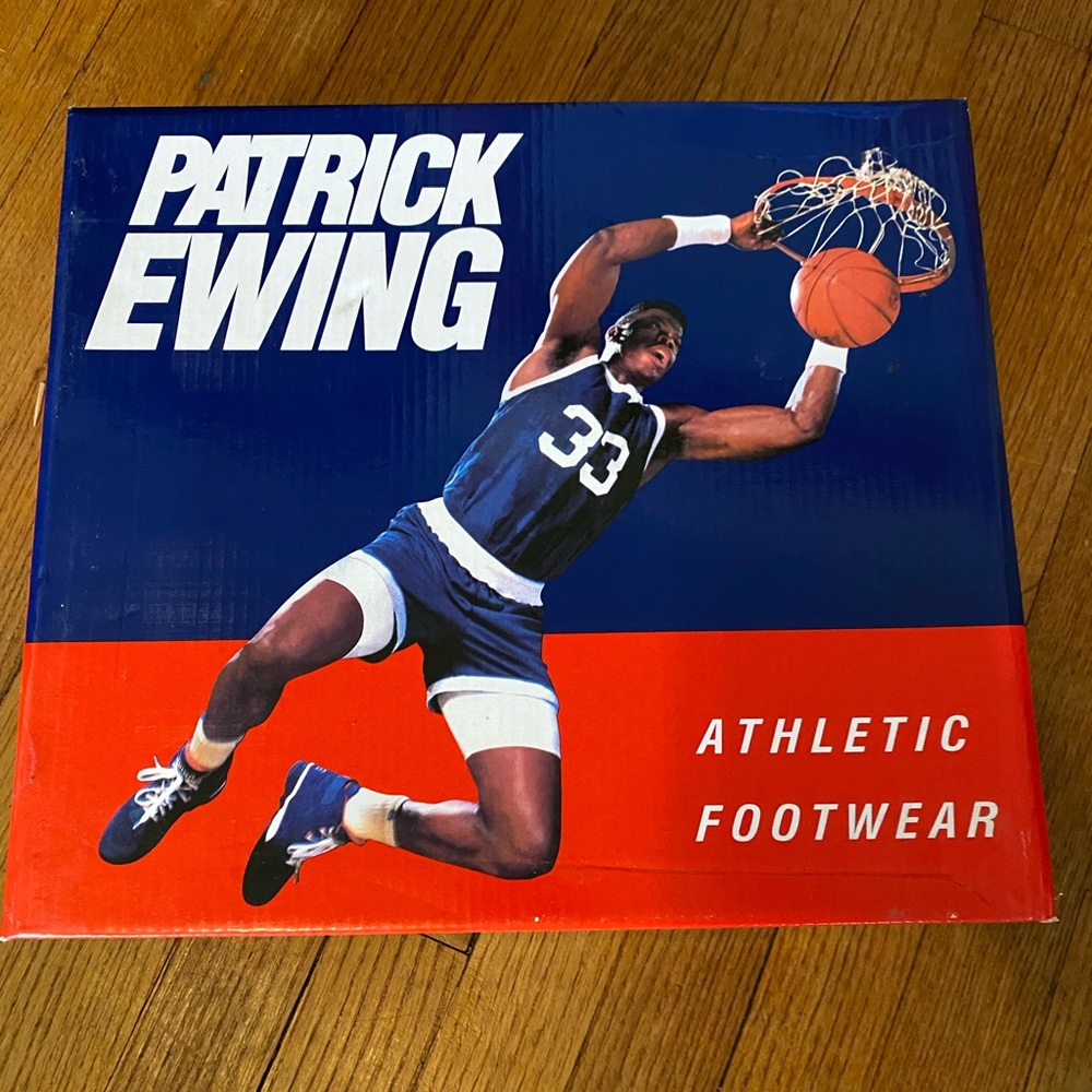 Patrick Ewing- Ewing Guard Red Black and White